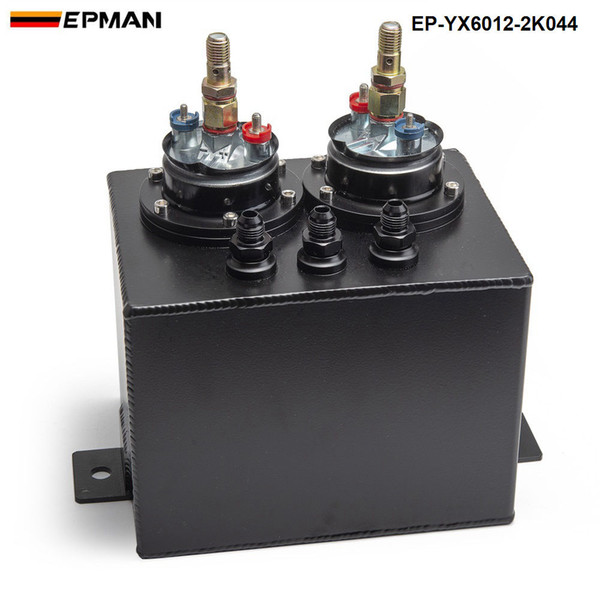 EPMAN Universal 3L Aluminium Dual High-pressure Fuel Pump Conventionally Plumbed In Series With Surge Tanks EP-YX6012-2K044