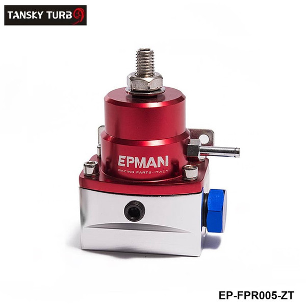 TANSKY - high performance AE Style Injected Bypas Fuel Pressure Regulator 0-150 PSI Dadjustable Red-Sliver AN6-AN6 EP-FPR005-ZT