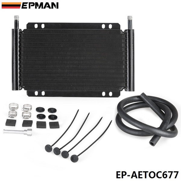 EPMAN High Quality Racing Car Series 8000 Type 13 Row Aluminum Plate & Fin Transmission Oil Cooler EP-AETOC677