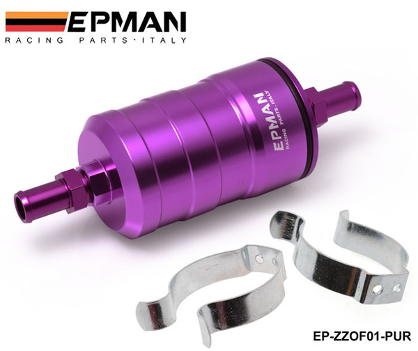 Tansky -- EPMAN RACING universal FILTER EPMAN Aluminum Fuel Filter UNI Competition 10Micron Paper Filter Complete EP-ZZOF01