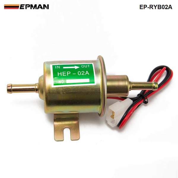 Tansky - EPMAN Universal Racing Pump 12V Auto Petrol Diesel Gas Fuel Pump Inline Electric Fuel Pump HEP-02A EP-RYB02A