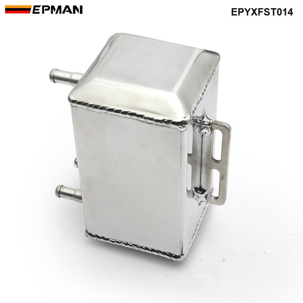 EPMAN Universal Baffled Aluminum Oil Catch Can Reservoir Tank Kit Round Oil Tank Car Accessories EPYXFST014