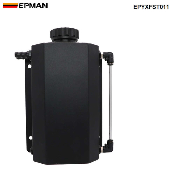 EPMAN Universal 2L Alloy Engine Oil Fuel Gas Catch Can Breather Tank Bottle Coolant Radiator Overflow Tank EPYXFST011