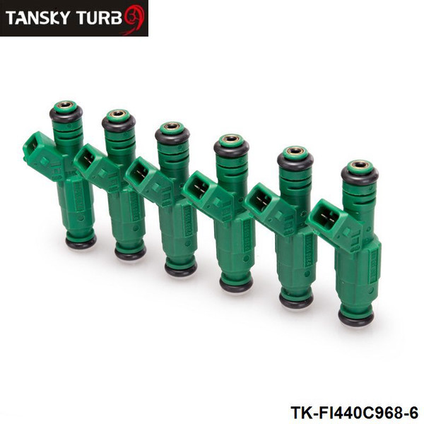 TANSKY - 6PCS/LOTHigh flow Fuel Injector 440cc 42lb 0 280 155 968 EV6 BA BF HSV FPV Turbo TK-FI440C968-6