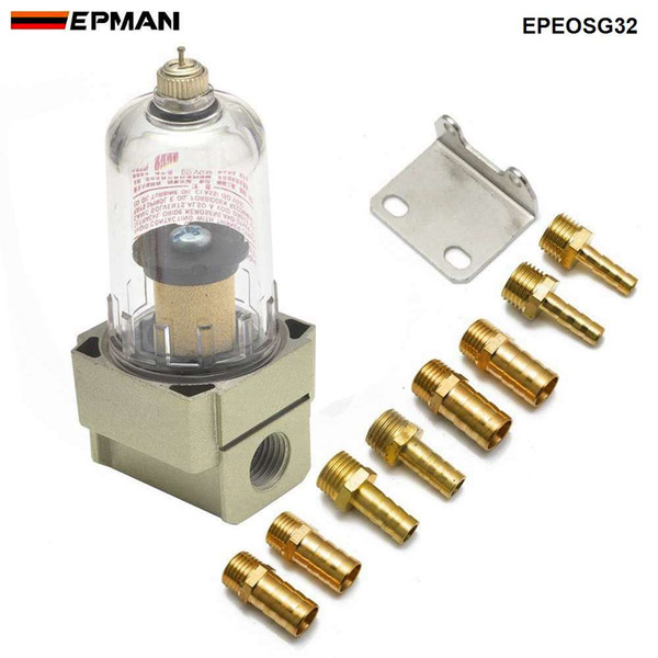 EPMAN Car Engine Oil Separator Catch Reservoir Tank Can Filter Out Impurities Baffled Engine Oil Separator EPEOSG32