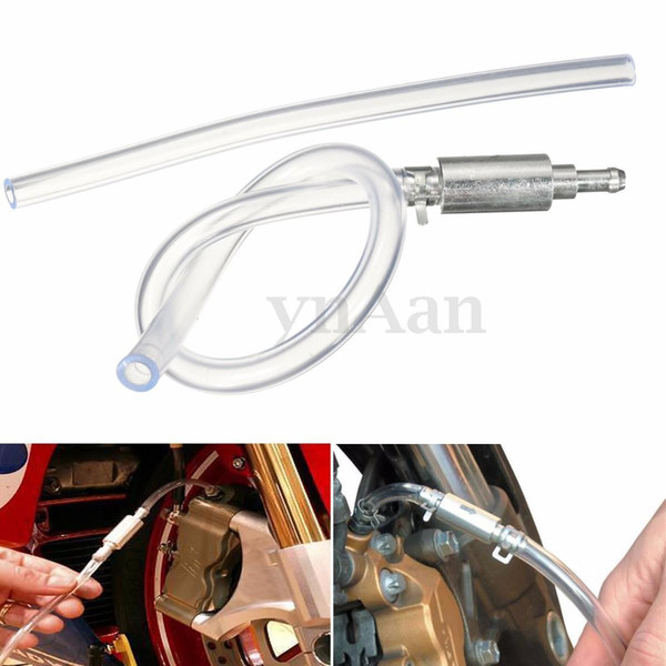 Motorcycle Car Brake Clutch Bleeder Hose One Way Valve Tube Bleeding Tool Kit