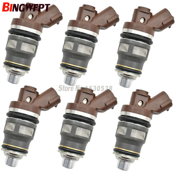 6Pcs Fuel Injectors For Toyota Supra 1JZ-GTE 2JZ-GTE F809W MR2 Celica Supra Turbo OEM 1001-87092 100187092