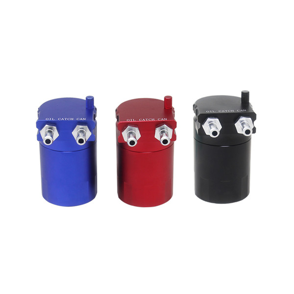 Aluminum Baffled Universal Car Oil Catch Can Reservoir Tank Black/Red/Blue