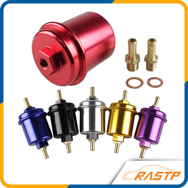 RASTP-Car High Quality Flow Washable Fuel Filter for Honda Acura Civic Color Black Blue Red Purple Gold Silver RS-OFI013