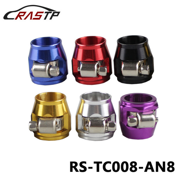 RASTP - AN 8 AN APS Aluminium Alloy Fuel/Oil/Radiator/Rubber Fuel Oil Water Pipe Jubilee Clip Clamp Hose Finisher Clamp RS-TC008-AN8