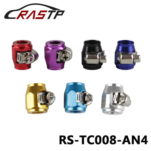 RASTP-Universal Racing AN4 13mm Straight Hose End Clamp Finisher Fittings JDM HEX Finishers Fuel Oil Water Pipe Fuel RS-TC008-AN4