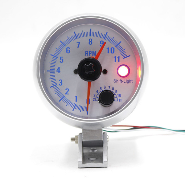 Car Tachometer 3.75 inch 0-11000 Rpm gauge Tachometer Double pointer Car meter