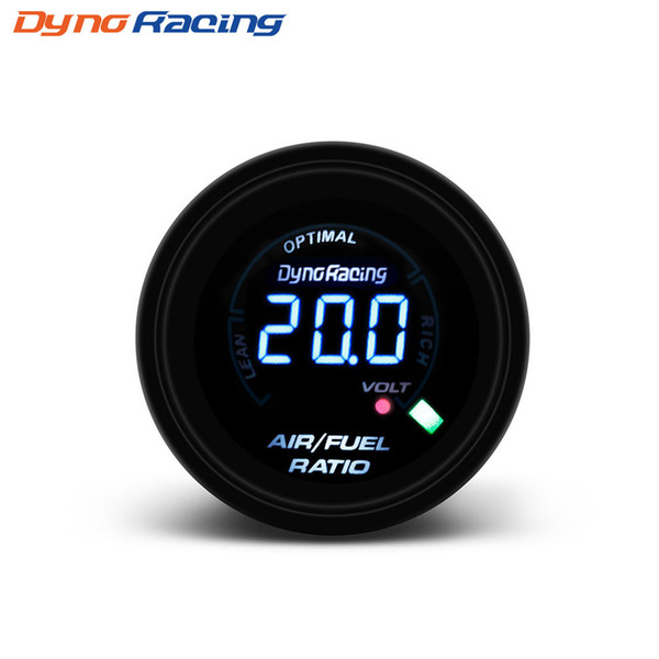 Dynoracing 52mm Car Air Fuel Ratio gauge Electrical Digital Air Fuel Ratio Meter Narrowband Smoken Lens Car Gauge BX101457