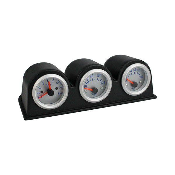 2'' 52MM Triple gauge kit Tachometer RPM Water Temperature Gauge Oil Press Pressure Gauge Car meter YC100651