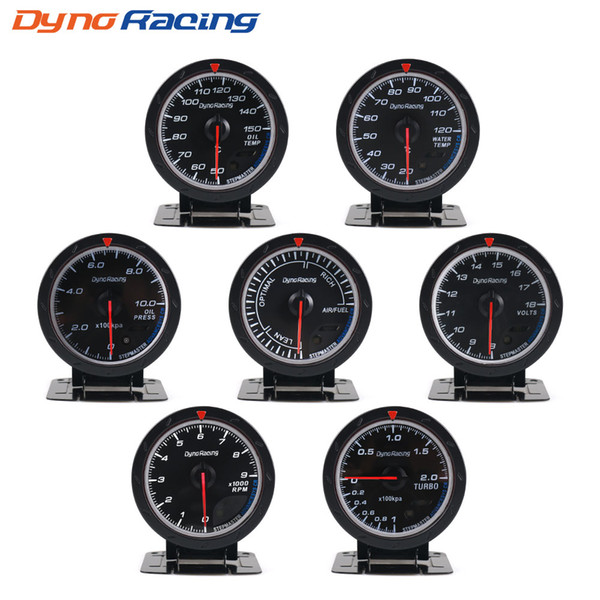 Dynoracing 60MM Volt meter Water temp Oil temp Turbo Boost gauge Oil press meter Exhaust gas temp gauge EGT Vacuum gauge