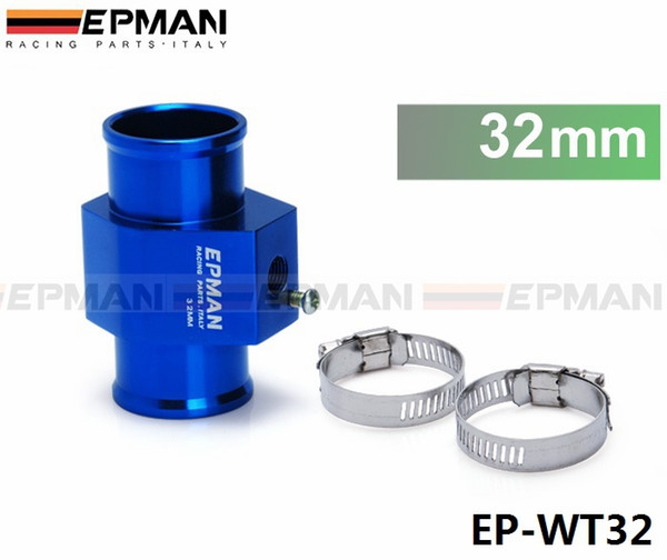 EPMAN -- JDM Racing 32MM Blue Water Coolant Temperature Sensor Water Temp Gauge Adapter 1.25