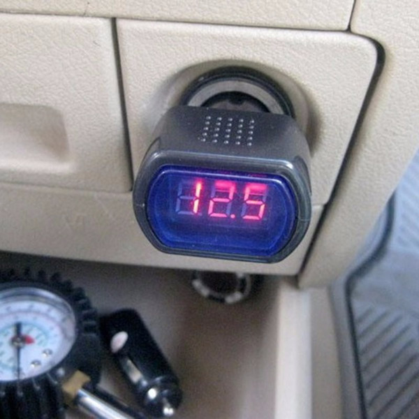 Digital LCD Cigarette Lighter Voltage Panel Meter Monitor Car Volt Voltmeter Free Shipping