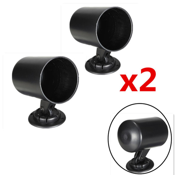 2PCS 52mm Universall Gauge Swivel Mount Holder Plastic Heavy Duty For Car Truck Motorcycle Instrument Black Replacement