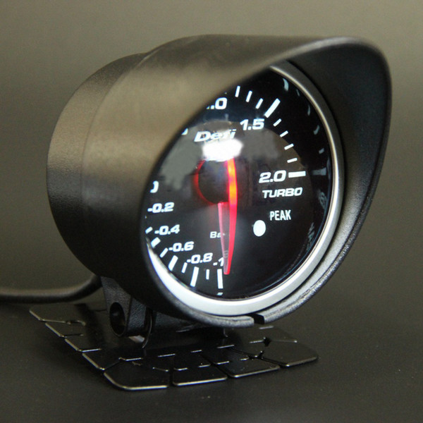 60mm 2.5 Inch DEFI BF Style Racing Gauge Car Turbo Boost Gauge with Red & White Light Sensor