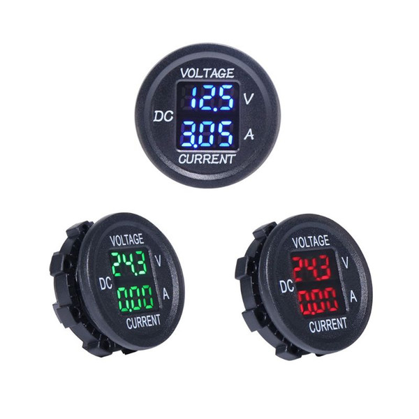 Universal DC 9V to 48V 0-10A Digital Voltmeter Ammeter Voltage Current Meter Monitor LED Display For 12V 24V Electric Motorcycle Car Boat