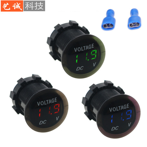 New Modified Car Battery Voltmeter DC Led Digital Display Motorcycle Car Voltmeter Detector 9-30V