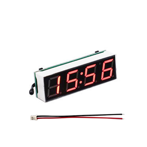 DC3.8-30V 3 in 1 Car Vehicle Digital Tube LED Voltmeter Thermometer Time Automobile Table Clocks Dial