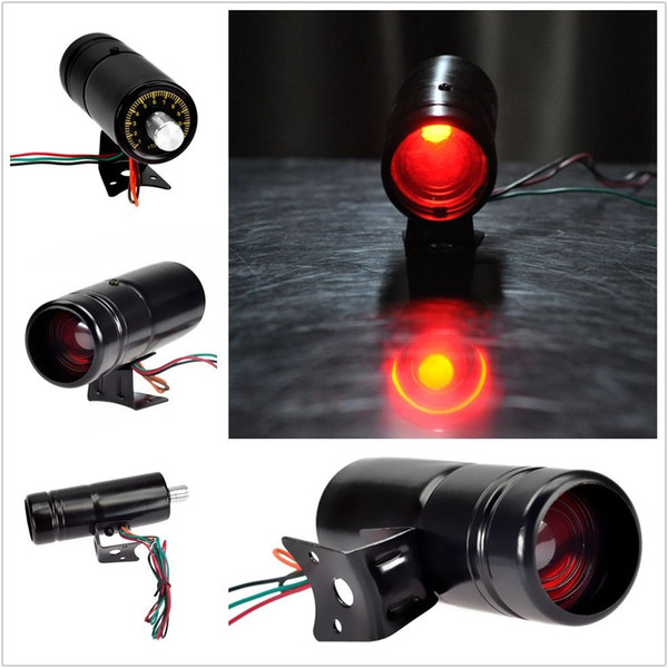 Hot Tachometer 1000-11000 RPM Adjustable Shift Light Tacho Gauge 12V Red LED Light Black Universal Make and Model