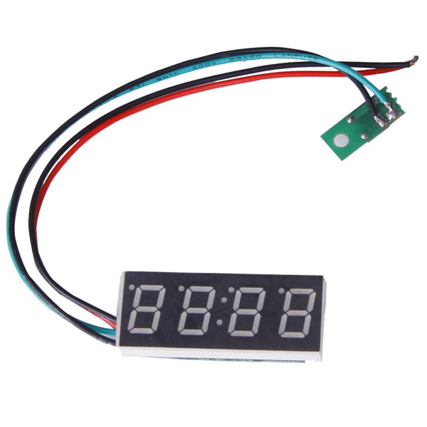 Digital clock for motorcycle or car (format 24 H, 16 mm, adjustable, 7-30 V)