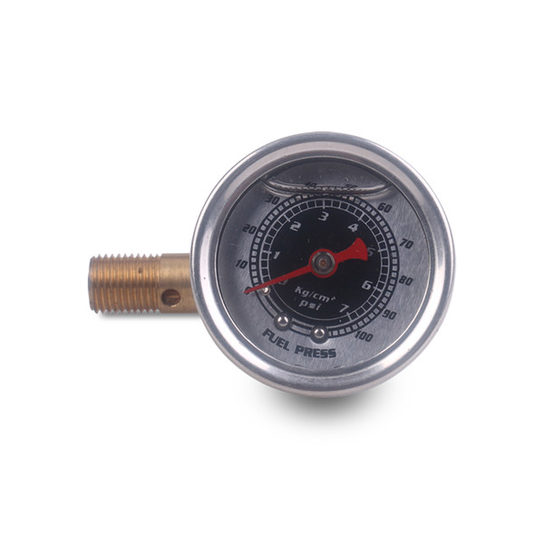 Universal Fuel Pressure Liquid Filled Regulator Gauge Adapter Kit 0-100PSI Oil Press Gauge Fuel Gauge