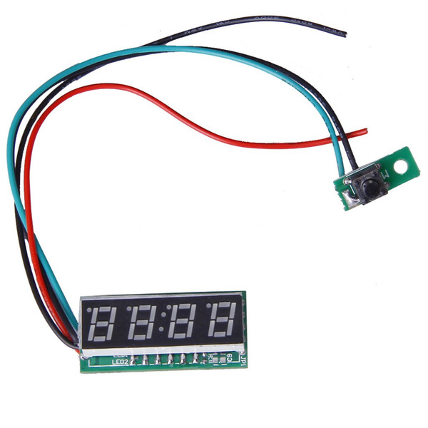 Adjustable Digital 24 Hours Car Motorcycle Clock DC 7-30V