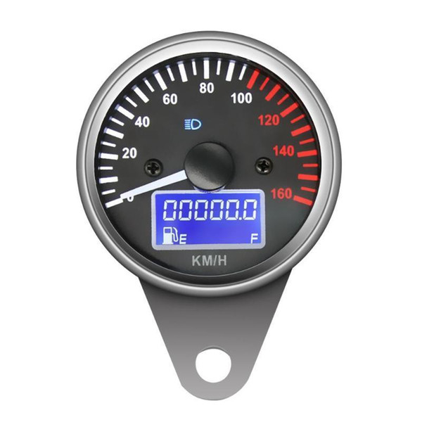 1Pcs Universal 12V Motorcycle Speedometer Backlight Digital Fuel Meter Odometer Gauge Auto Replacement Parts Fuel Gauges B3628