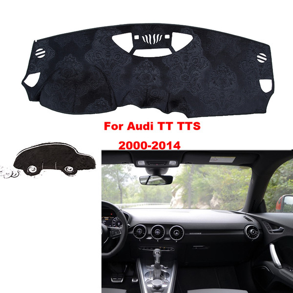 Car styling For Audi TTS TT 2006-2014 Interior Dashboard Pad Cover Dash Mat Sticker Anti-Sun Velvet Instrument