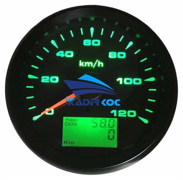 Newest 8 Kinds Backlight Color Instrument Panel Gauges 85mm Speed Odometers 0-120km/h GPS Speedometers 9-32v for Auto Ship RV