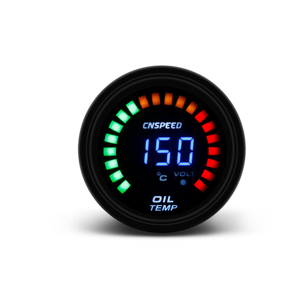 Cnspeed 2 Inch 52mm Leds Digital auto Oil Temp Gauge Meter Racing Water Temp Gauge with light Oil