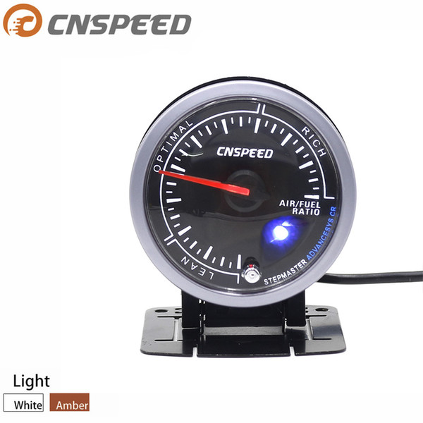 CNSPEED 60MM Car Air fuel ratio gauge & Lighting Black Face Auto Air fuel ratio gauge