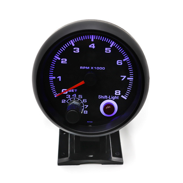 CNSPEED 80MM Racing Car Tachometer gauge with light auto Tachometer gauge