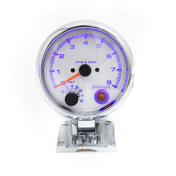 CNSPEED 80MM Racing Car 0-8000 Rpm Tachometer gauge with light auto Tachometer gauge