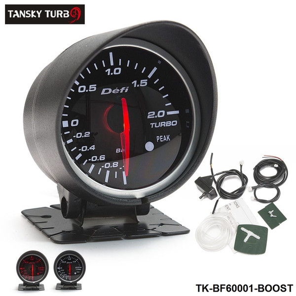 Tansky -- METER/GAUGE OF CARS Defi 60MM BOOST GAUGE (light:red&white) Black Bracket original color box TK-BF60001-BOOST