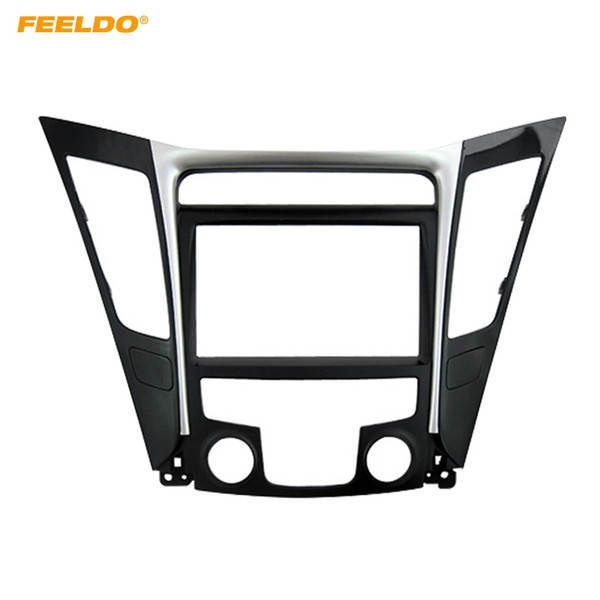 FEELDO Car Refitting DVD Radio 2Din Fascia Frame for Hyundai Sonata YF(LHD & RHD) Stereo Face Panel Dash Trim Kit #5146