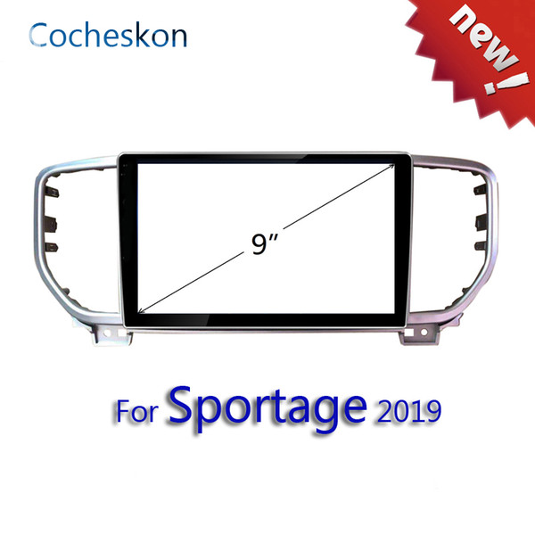 New for Kia Sportage 2019 9 inch radio car fascia frame double din for android touch screen installation