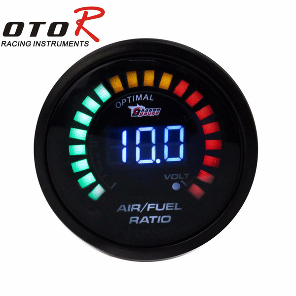 Wholesale-Air Fuel gauge 2inch 52mm Electrical car Meter Digital Wideband Brand Smok Air Fuel Ratio Auto gauge/tachometer YC100099