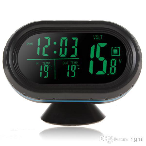 12V / 24V Car Auto LED Display Thermometer + Voltage Meter + Noctilucous Clock + Freeze Alert CEC_644