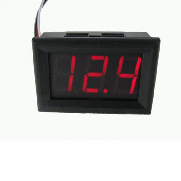 DC4.5V-30.0V Mini Voltmeter Tester Digital Voltage Test 2 Wires for Auto Car LED Display Gauge KKA4534