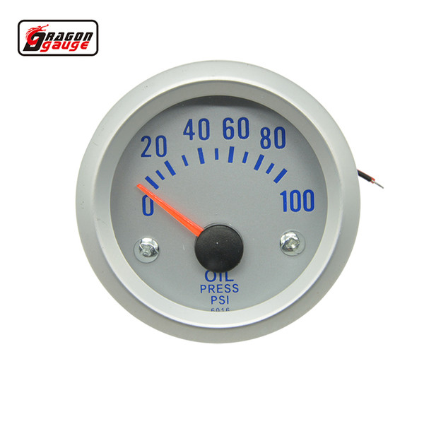 Dragon Gauge 52 mm White Shell Auto car engine oil pressure gauge measuring oil gauge pressure meter