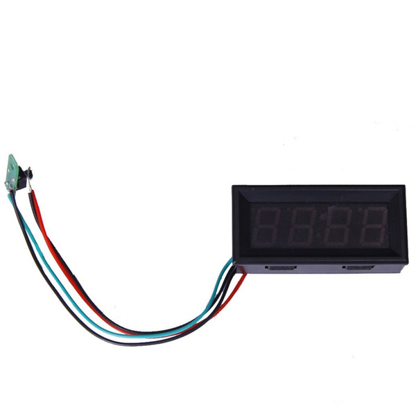 Adjustable Digital 24 Hours Car Motorcycle Clock DC 7-30V black