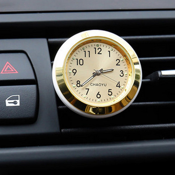 Creative Stick-On Air Vent Panel Car Electronic Clock Watch Perfume Volatilization Dock for Automotive Car Interior Decoration