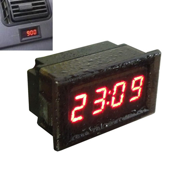 2018 Hot Selling Universal Waterproof Car Motorcycle Auto Accessory DC 12V/24V Dashboard Digital LED Display Clock Car-Styling