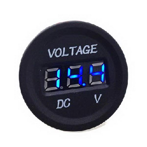 12V-24V Car Motorcycle LED DC Digital Display Voltmeter Waterproof Meter M00100 VPRD