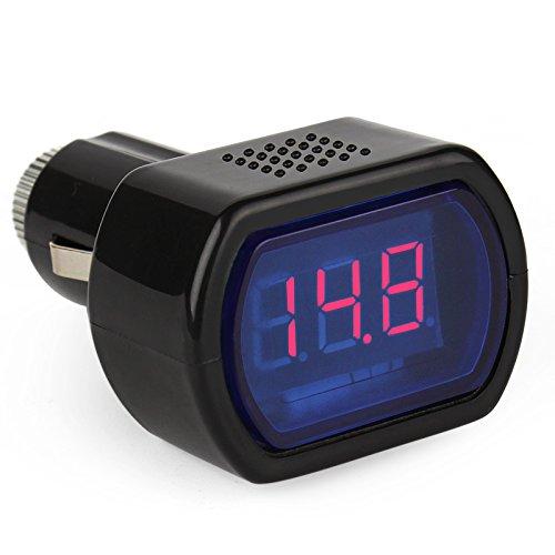 Digital Mini LED 12V/24V Car Vehicle System Voltmeter Voltage Gauge Volt Meter