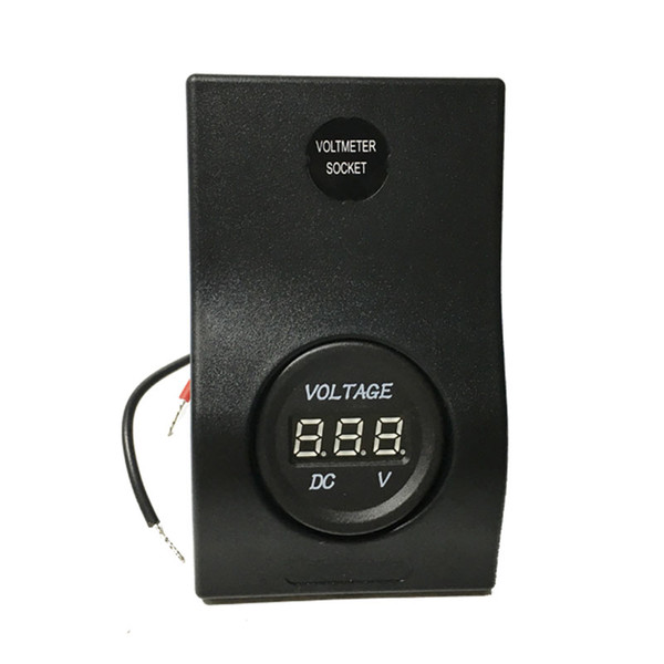 Car Marine Boat Voltmeter Socket Panel